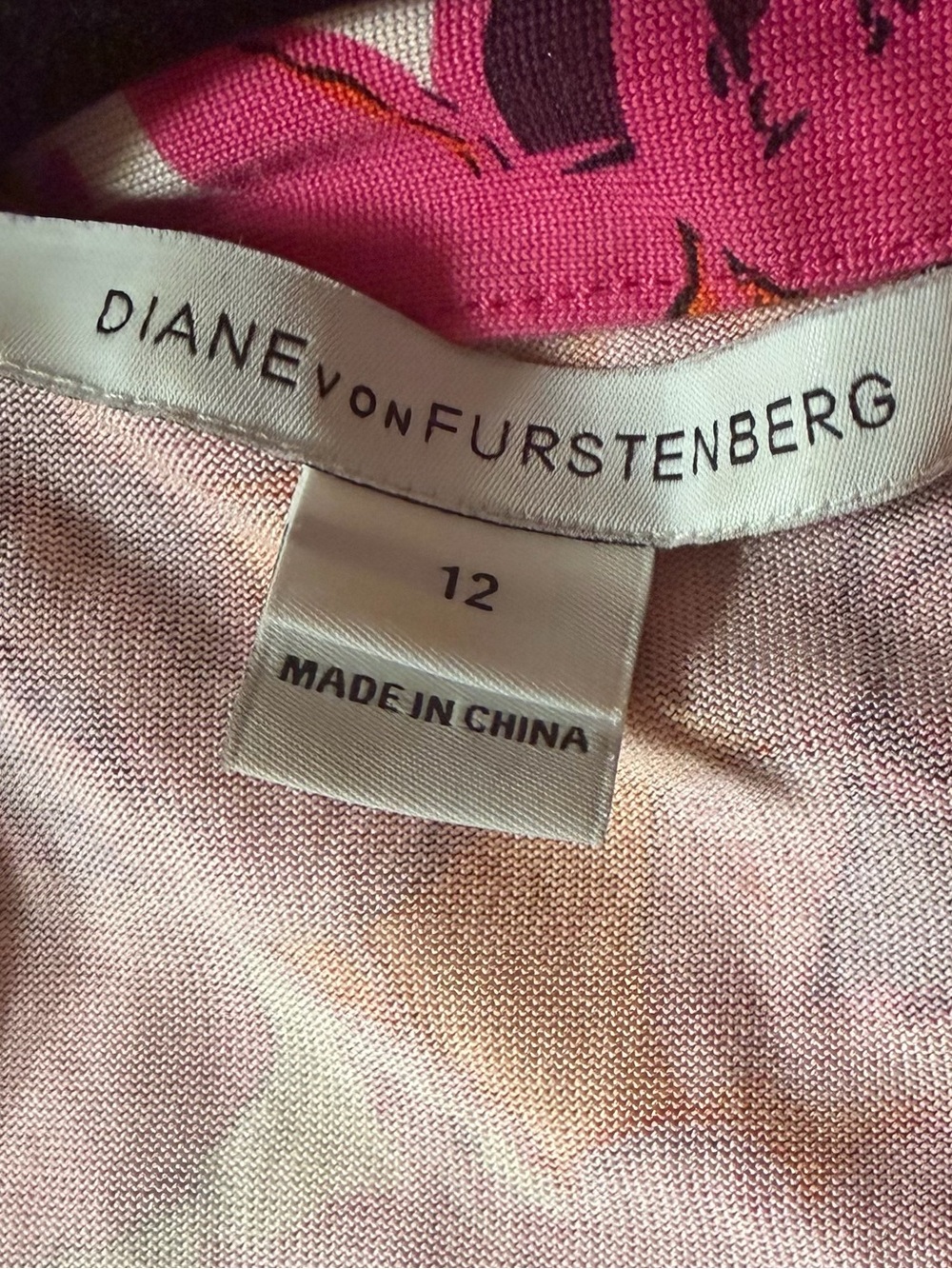 Diane Von Furstenberg Jilda Jersey Wrap Dress Size 12 - Picture 6 of 6